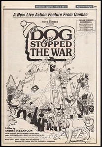 THE DOG WHO STOPPED THE WAR__Orig. 1984 Trade AD promo / poster__ANDRE MELANCON - Picture 1 of 1