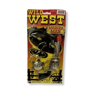 Vintage 1998 JA-RU Wild West Masked Man Playset – New on Card NOS No. 2444 - Picture 1 of 7