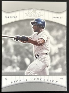 Rickey Henderson, San Diego Padres, 2001 Donruss Classics, Card #21.