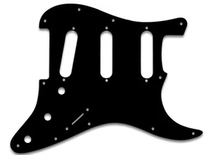 GOLPEADOR DE CALIDAD STRATOCASTER® EE. UU.+MÉXICO NEGRO PG f.FENDER® 3 CAPAS EE. UU. 8+11 ORIFICIOS - Imagen 1 de 1