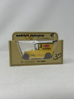 MATCHBOX  MODELS OF YESTERYEAR 1927 TALBOT DIECAST - Y5 - 1/46 SCALE - Image 1 of 4