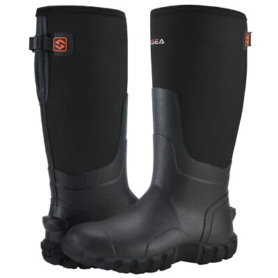 HISEA Men Adjustable Rain Boots Fishing Hunting Mud Dirt Farm Work Safety Shoes  - Image 1 of 4
