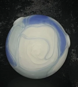 Hand blown Glass Necklace Pendant Ocean Wave-Style Art Piece - Picture 1 of 3