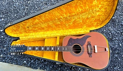 1965 VOX Folk Twelve 12 String Dreadnought Acoustic Guitar - Original Case - Image 1 of 4