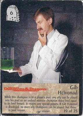 Spellfire CCG, Nightstalkers Chase 19 - Gib Hcivonad, Lightly Played, TSR, 1996 - Image 1 of 2