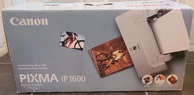 NEW! Canon Pixma iP1600 Digital Photo Inkjet Printer and Ink (SEALED PARTS) - Image 1 of 4