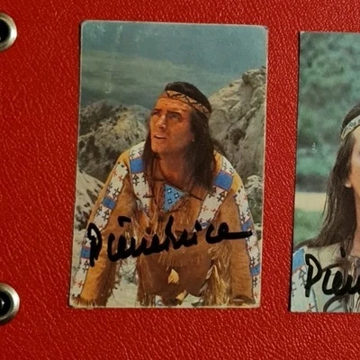 Pierre Brice  Kleine Karte 8,5 X 5,5  Winnetou Autogramm Original Signiert 3 - Bild 1 von 2