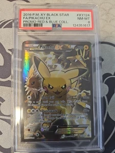 Pokemon Pikachu EX Full Art 2016 XY Black Star Promo #XY124 PSA 8 NM-MT - Picture 1 of 2