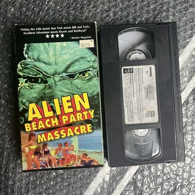 Alien Beach Party Massacre VHS 1996 Comedy Horror Sci-fi SOV - Image 1 of 4