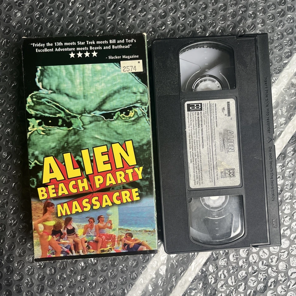 Alien Beach Party Massacre VHS 1996 Comedy Horror Sci-fi SOV - Image 1 of 4