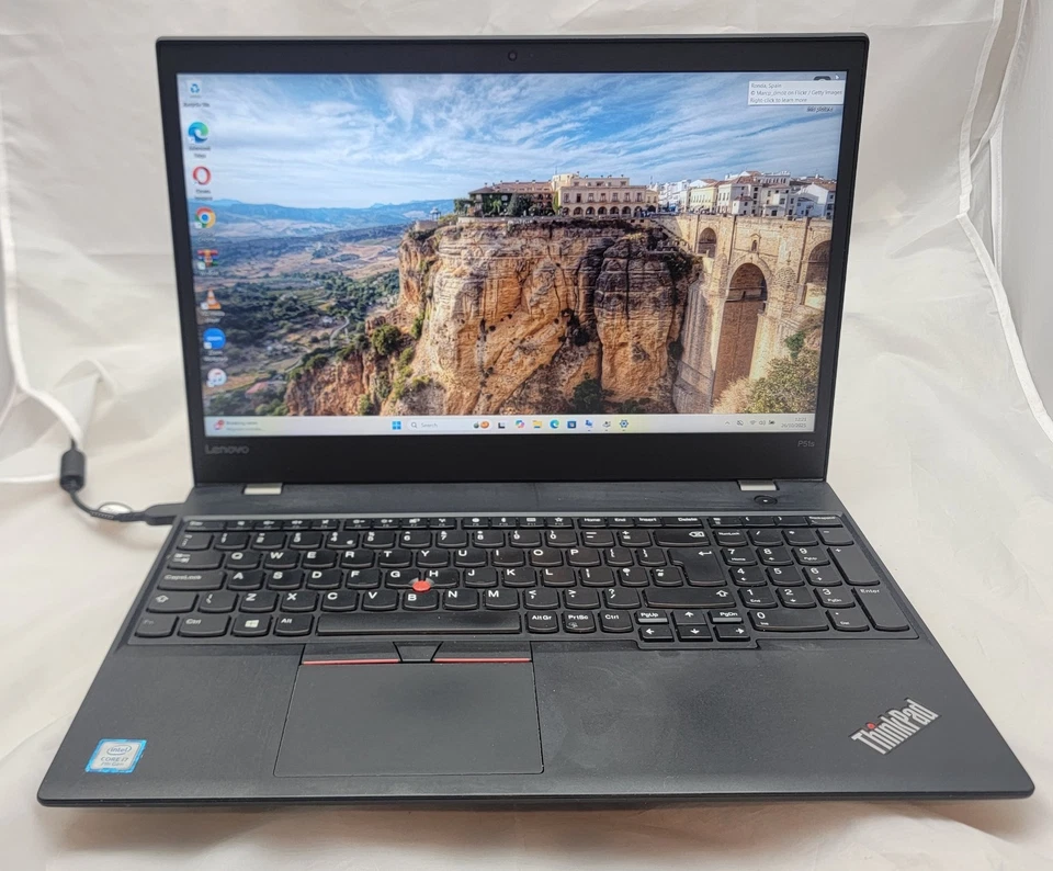 Lenovo P51s i7 7th Gen - 128GB SSD - 16GB RAM - FHD 15.6" Nvidia Quadro - Win 11 - Image 1 of 4