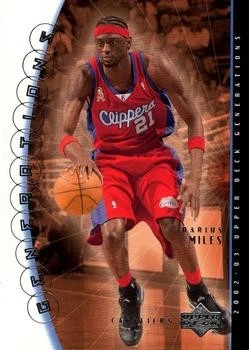 2002-03 Upper Deck Generations #6 Darius Miles CAVALIERS - Image 1 of 2