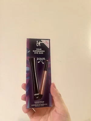 It Your Superhero Eye Duo Mascara & Shadow Stick 2pc Full Size Set NEW - Image 1 of 2