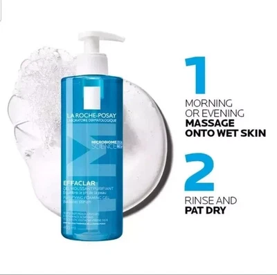 LA ROCHE-POSAY Effaclar Purifying Foaming Gel Cleanser 400ml - sensitive skin  - Image 1 of 4