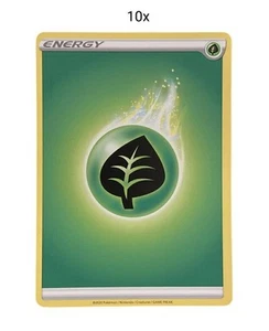 Pokemon - 10 Energiekarten Pflanze Englisch - Energy Cards Pokémon  - Bild 1 von 1