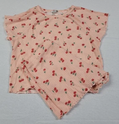 Para Mujer American Eagle Pijama Camisa Pantalones Cortos Estampado Cereza Talla Grande Foto 1 de 4