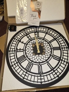 Cast Mere Big Ben Metal Wall Clock With Box #Big Big #steam punk #clock #metal - Picture 1 of 4