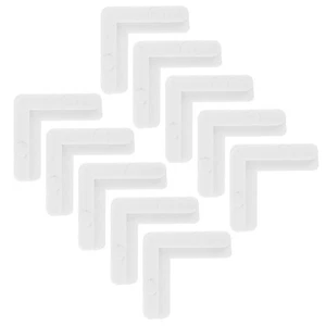 10 Pcs Furniture Corner Connectors Braces Plastic Corners for Window Screens - Picture 1 of 12