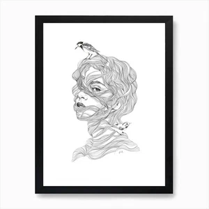 Rapunzel Art Print Framed Wall Art Poster Canvas Print Picture - Picture 1 of 4