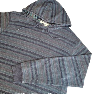 Vissla Felpa con Cappuccio Uomo XL Boho Righe Popover Camicia con Cappuccio Surf Skate - Foto 1 di 13