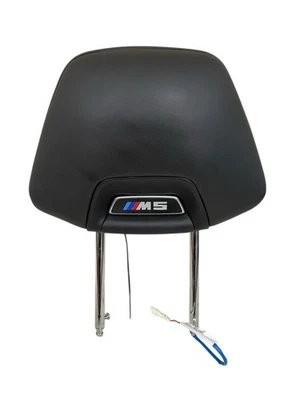 2018-2023 BMW M5 4.4L AWD RH FRONT RIGHT PASSSEAT HEADREST BLACK MERINO LEATHER - Imagem 1 de 4