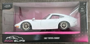 Pink Slips 1967 TOYOTA 2000GT Pearl White By Jada Die Cast 1:24 New For 2025 - Picture 1 of 7