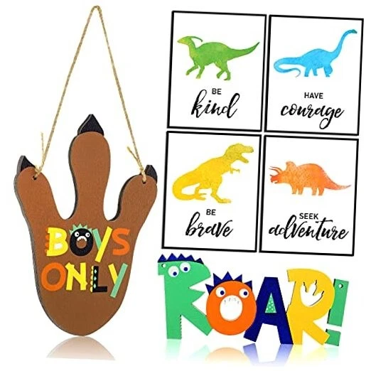 202 Elements - Vinilos Infantiles De Pared De Dinosaurio Grandes Para Dormitorio De Niños - Adhesivos De Pared De Dinosaurios De Acuarela - España