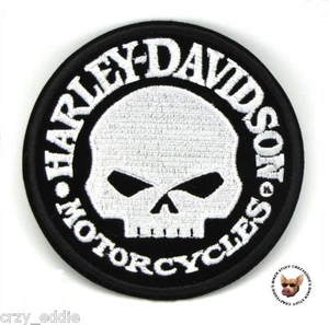 PARCHE CHALECO DE CALAVERA HARLEY DAVIDSON WILLIE G **HECHO EN EE. UU.** MOTOCICLETA CALAVERA DE MUERTE - Imagen 1 de 3