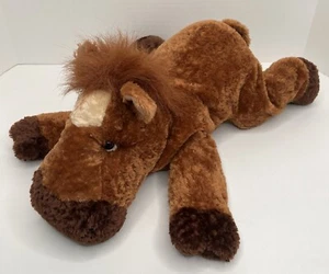 Target Horse Plüsch braun Floppy Sitzsack Stofftier Silkie gelb Tush Tag - Bild 1 von 10