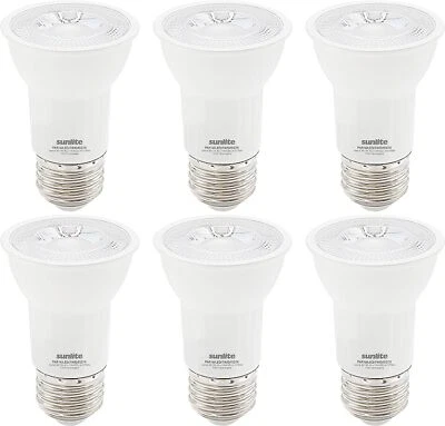 DIODESY 6PK LED Dimmable Long Neck Spotlight Flood Light, 7W (75W Halogen), 500LM, 2700K