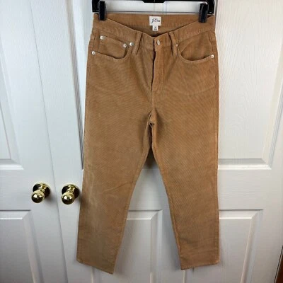 Nuevo Nuevo con etiquetas Pantalones de pana rectos ajustados vintage J.Crew para mujer color tostado talla 28 Foto 1 de 4