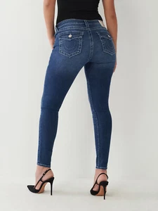 True Religion Women's Jennie Curvy Super Skinny Stretch Denim Jeans - Picture 1 of 6
