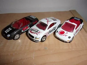Matchbox Coca Cola Coke Lot of 3: Audi TT, MG, VW Beetle Converible 1:64 - Picture 1 of 2