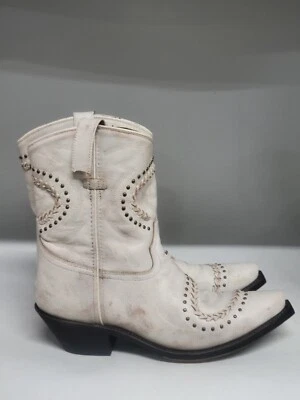 Laredo Bone Embellished Boot Off White Womens Size 10M (READ DESCRIP) - Image 1 of 4