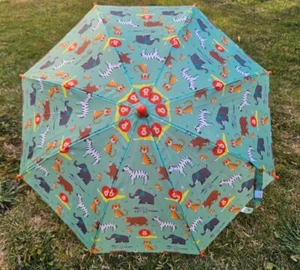 Rex London ANIMAL PARK CHILDREN'S UMBRELLA Zoo Animals Brolly Rainy Day - Picture 1 of 5