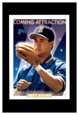 BRET BOONE SEATTLE MARINERS 1993 TOPPS ROOKIE #808 - Image 1 of 2