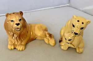 Vintage Lion Ceramic Salt & Pepper Shakers SDD 1989 Five & Dime Inc Set Cub - Picture 1 of 12