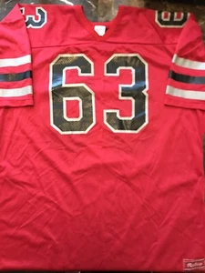 Vintage Rawlings Football Jersey Adult Size XL North #63 - Picture 1 of 4