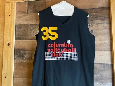 Camiseta Regata Columbia Maryland Feminina Antiga Média Clube de Vôlei #35 Fabricada nos EUA - Imagem 1 de 4