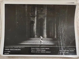 FOTOGRAFIA 1971 1972 SIMON BOCCANEGRA VERDI TEATRO ALLA SCALA LIRICA - Picture 1 of 1