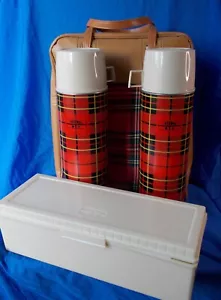 Thermos King Seeley Tailgate Picnic Set w/ Bag Two Thernos & Lunch Container VGG - Picture 1 of 7