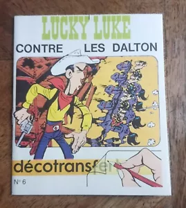 LUCKY LUKE Decotrans Nr. 6 " Les Dalton " Decalcomanies Dargaud 1971 Comic - Bild 1 von 3