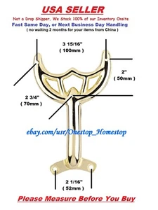 1 - 52" Polished Brass Ceiling Fan Blade Arm, Replacement Bracket, Brand NEW - Picture 1 of 4