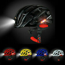 ROCKBROS USB Fahrradhelm Radhelm Schutzhelm MTB Helm mit LED Rücklicht 57-62CM