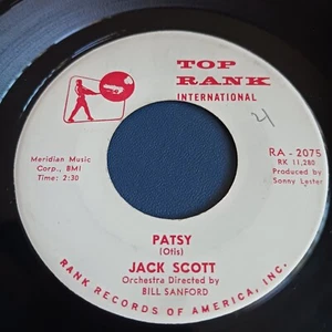Jack Scott – Patsy / Old Time Religion (Top Rank International RA 2075) - Imagen 1 de 2