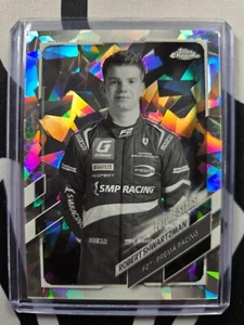 2021 Topps Chrome Sapphire F1 Robert Shwartzman #58 Black & White Refractor /15 - Picture 1 of 2