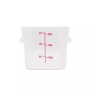 5.7L Square Polycarbonate Food Storage Container With Lid Dishwasher Safe - Picture 1 of 3
