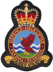 Defence Helicopter Flying School Embroidered Patch Badge - MOD LICENSED - Picture 1 of 4