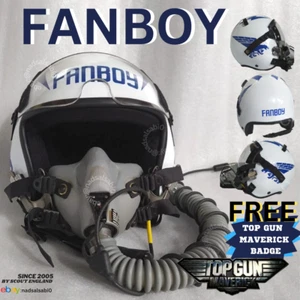 TOP GUN 2 MAVERICK-CALL SIGN "FANBOY" CASCO DE VUELO PILOTO HGU-55, máscara no incluida - Imagen 1 de 6