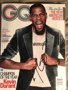 Kevin Durant Autograph Signed autograph 2017 GQ JSA  Brooklyn Nets - Picture 1 of 1